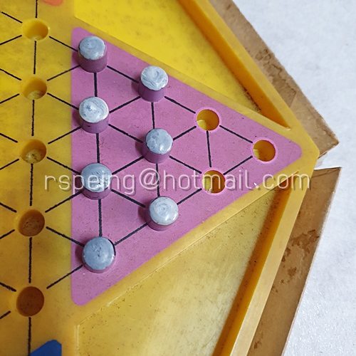 ของเล่นวินเทจ หมากรุกจีน (หมากไม่ครบ) Chinese Checkers Game