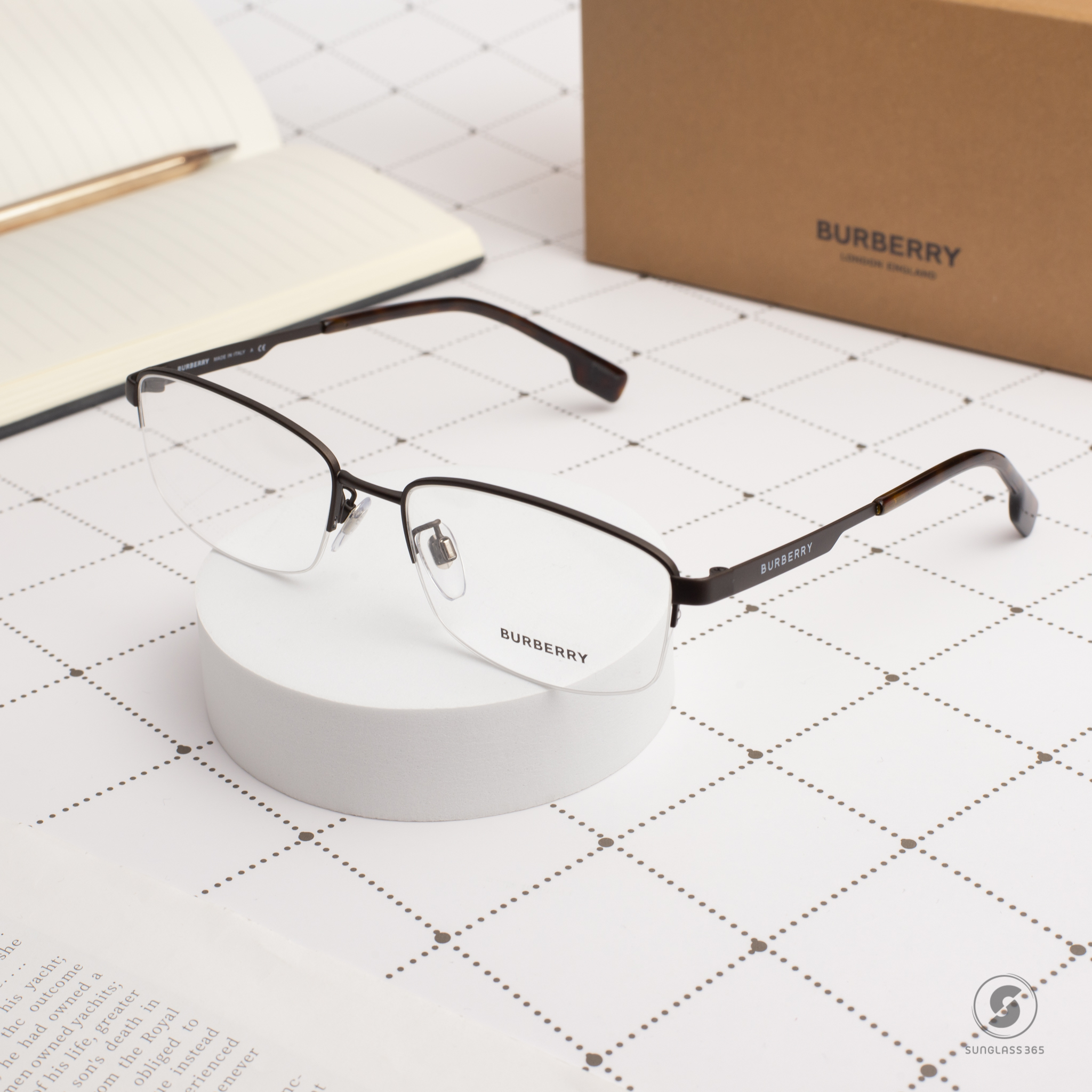 BURBERRY BE1342TD 1012 Matte Brown