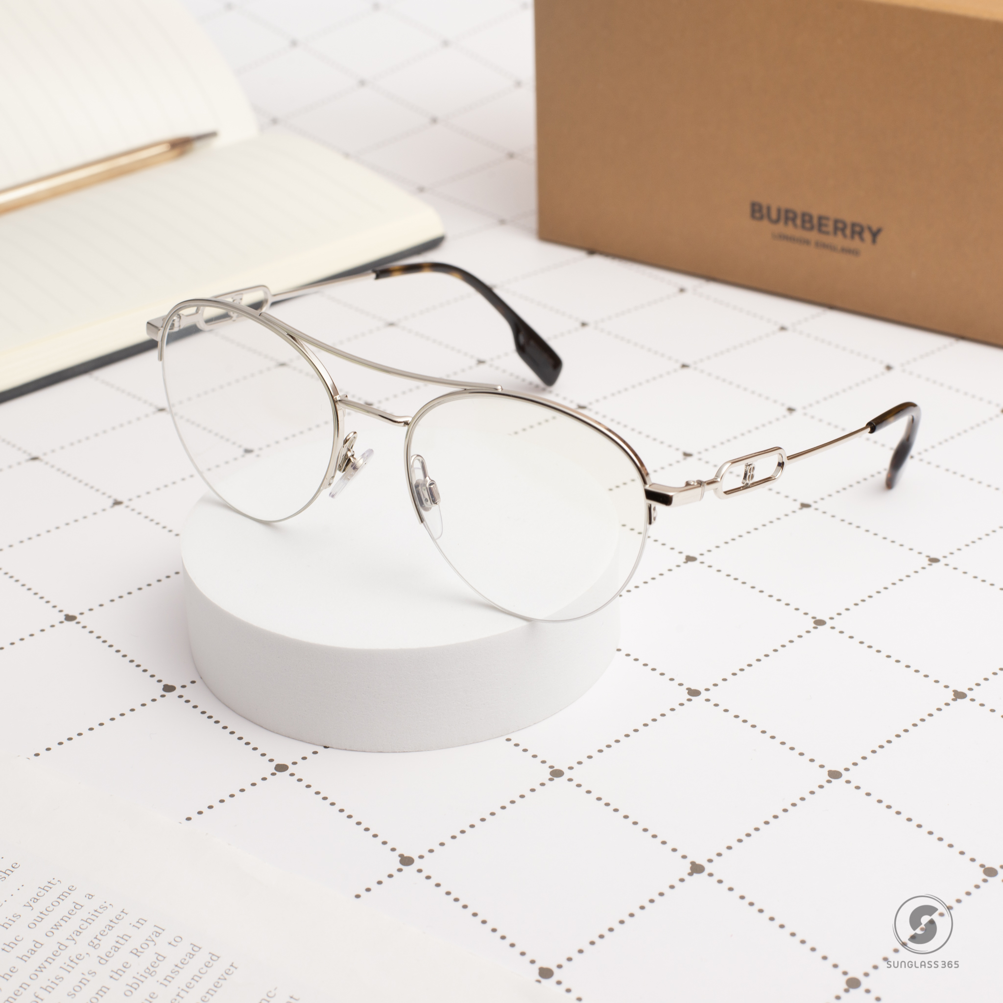 BURBERRY MARTHA BE1354 1005 Silver