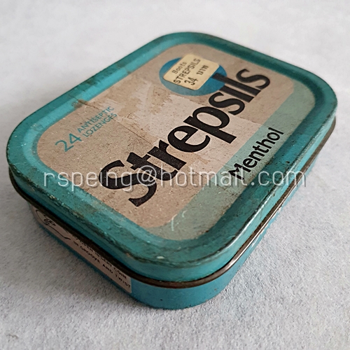 กล่องยาอม Strepsils Menthol