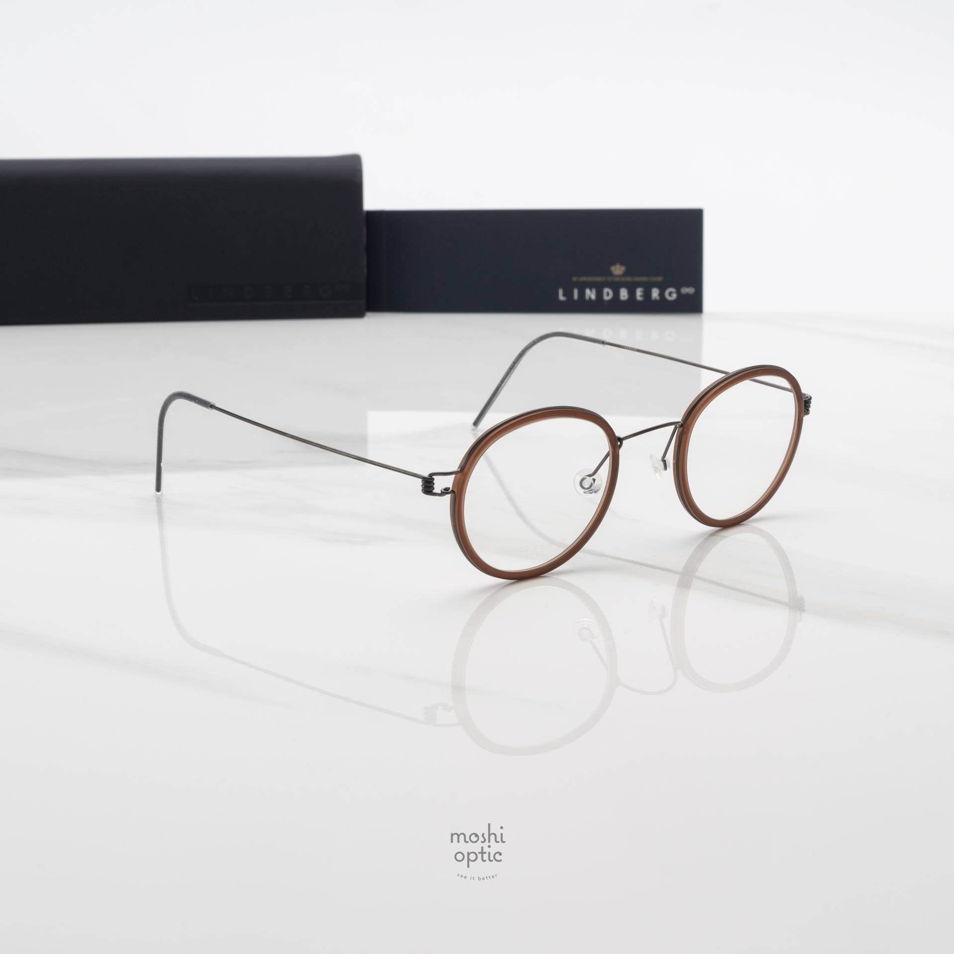 แว่นสายตา Lindberg Air Titanium Rim 019 1505P Lex PU9