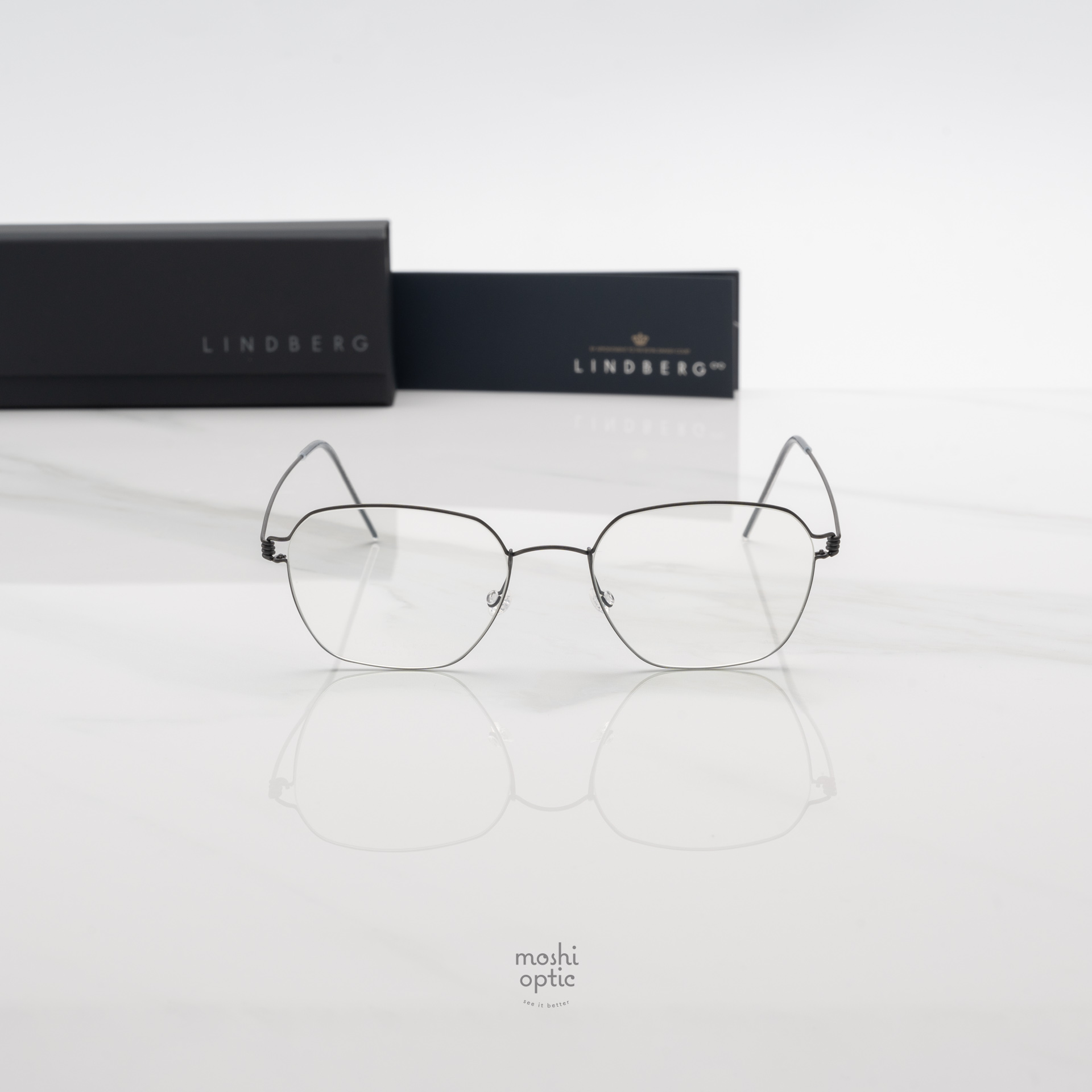 แว่นสายตา Lindberg Air Titanium Rim 100 15E2C CARLOS U9