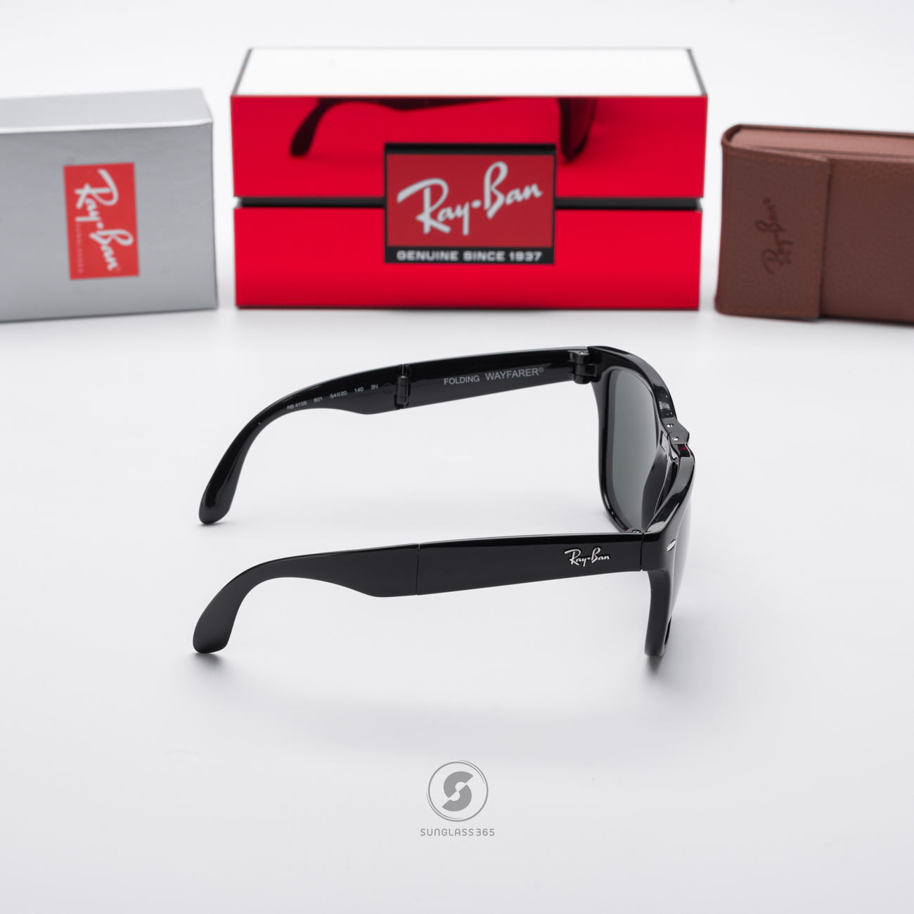 Ray Ban Folding Wayfarer RB4105 601 Crystal Green