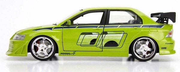 พรีออเดอร์ Jada โมเดลรถ โมเดลรถยนต์ ฟาส "Fast" 2002 Brians Mitshusishi Lancer Evo VII สเกล 1:24
