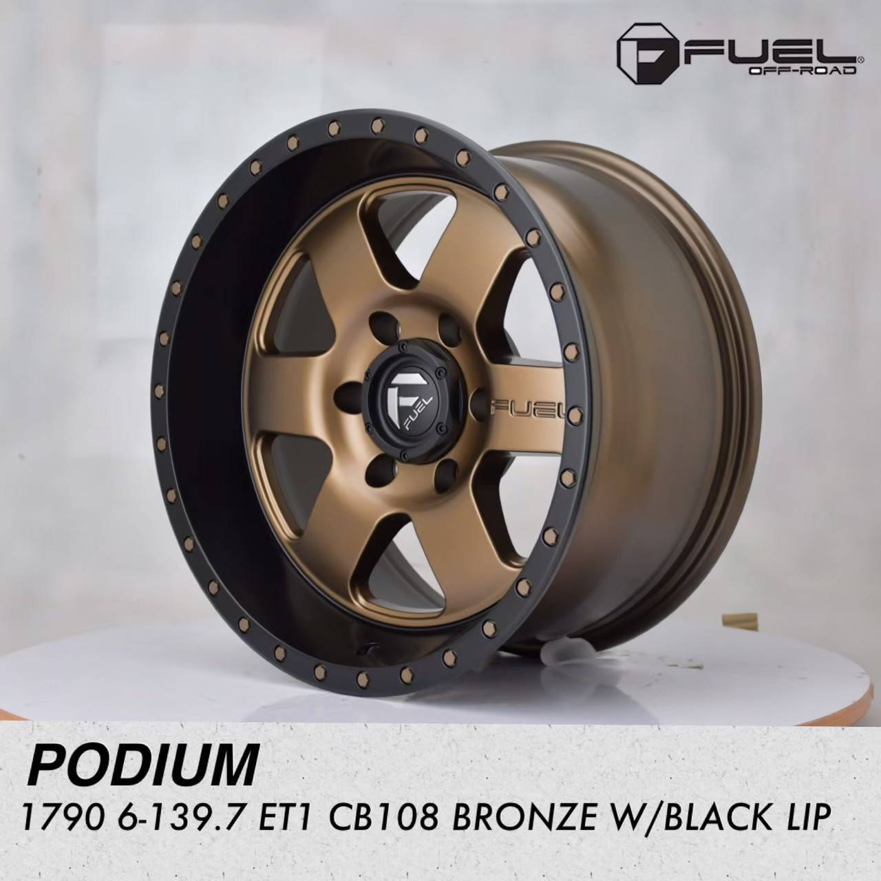 ล้อแม็ก USA. แท้ FUEL PODIUM 17x9.0 6x139.7 ET+1 ราคาพิเศษ