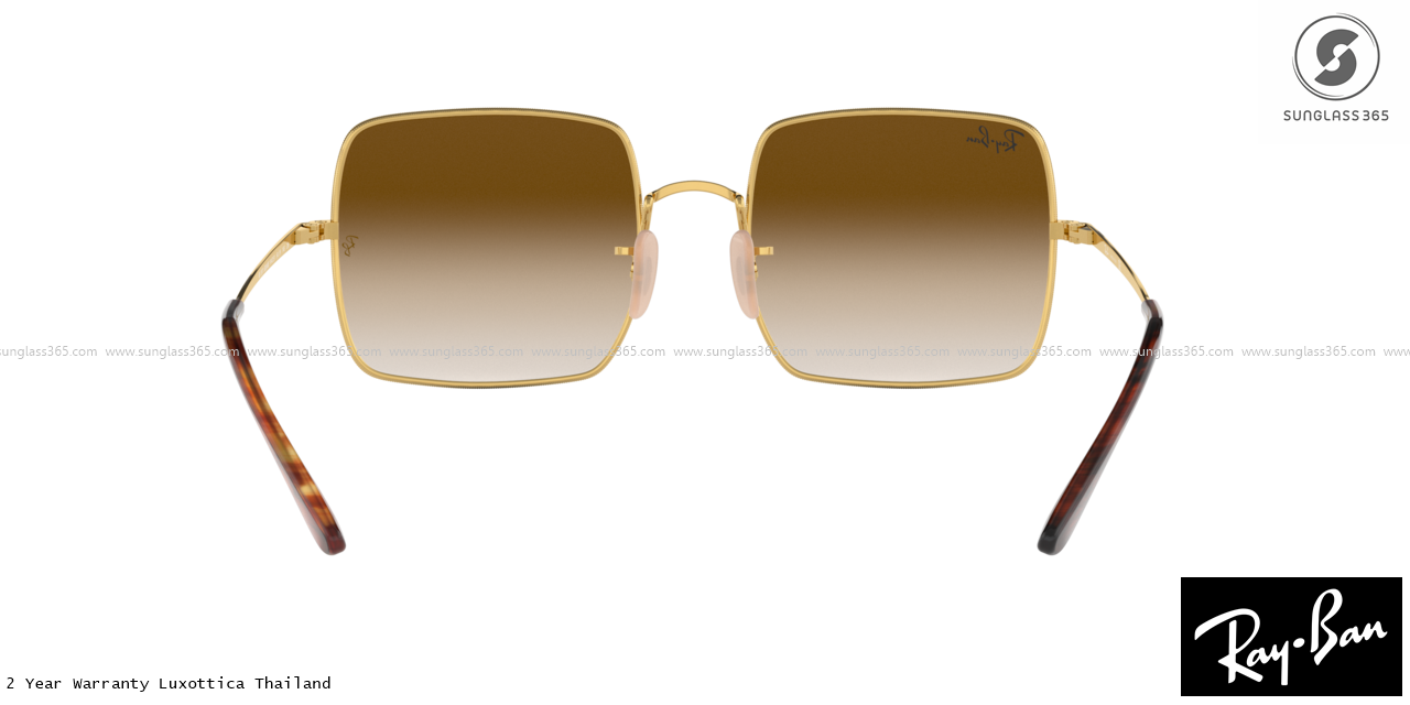 RayBan RB1971 Square 914751 Clear Gradient Brown