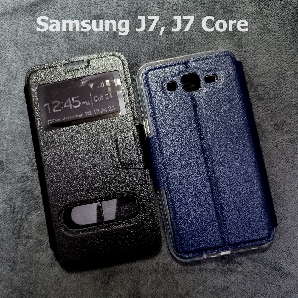 เคส Samsung J7 , J7 Core - เคสฝาพับ ซัมซุง โชว์เบอร์ ตั้งได้