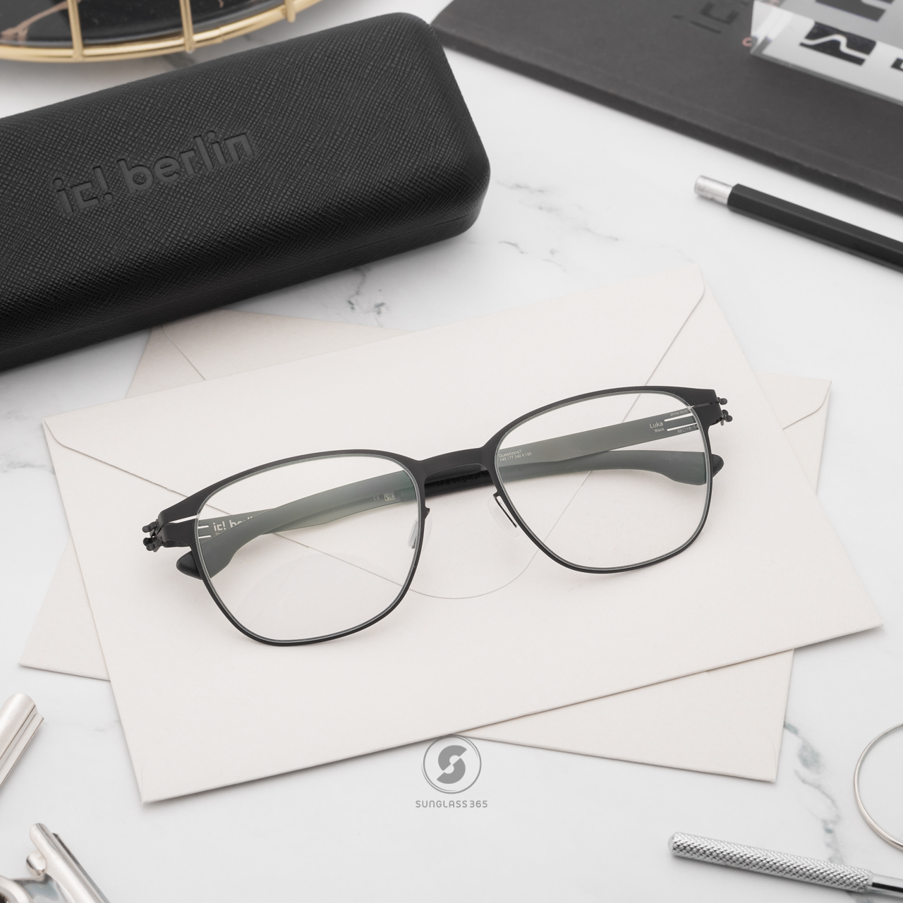 กรอบแว่น IC BERLIN Luka Black