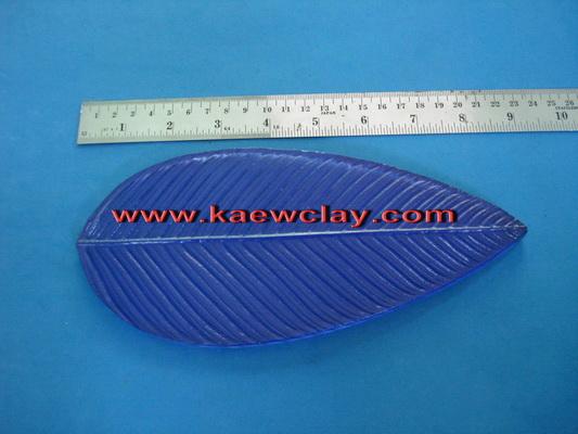 เรซินอัดลายใบก้ามกุ้ง(Veiners Heliconia leaves)