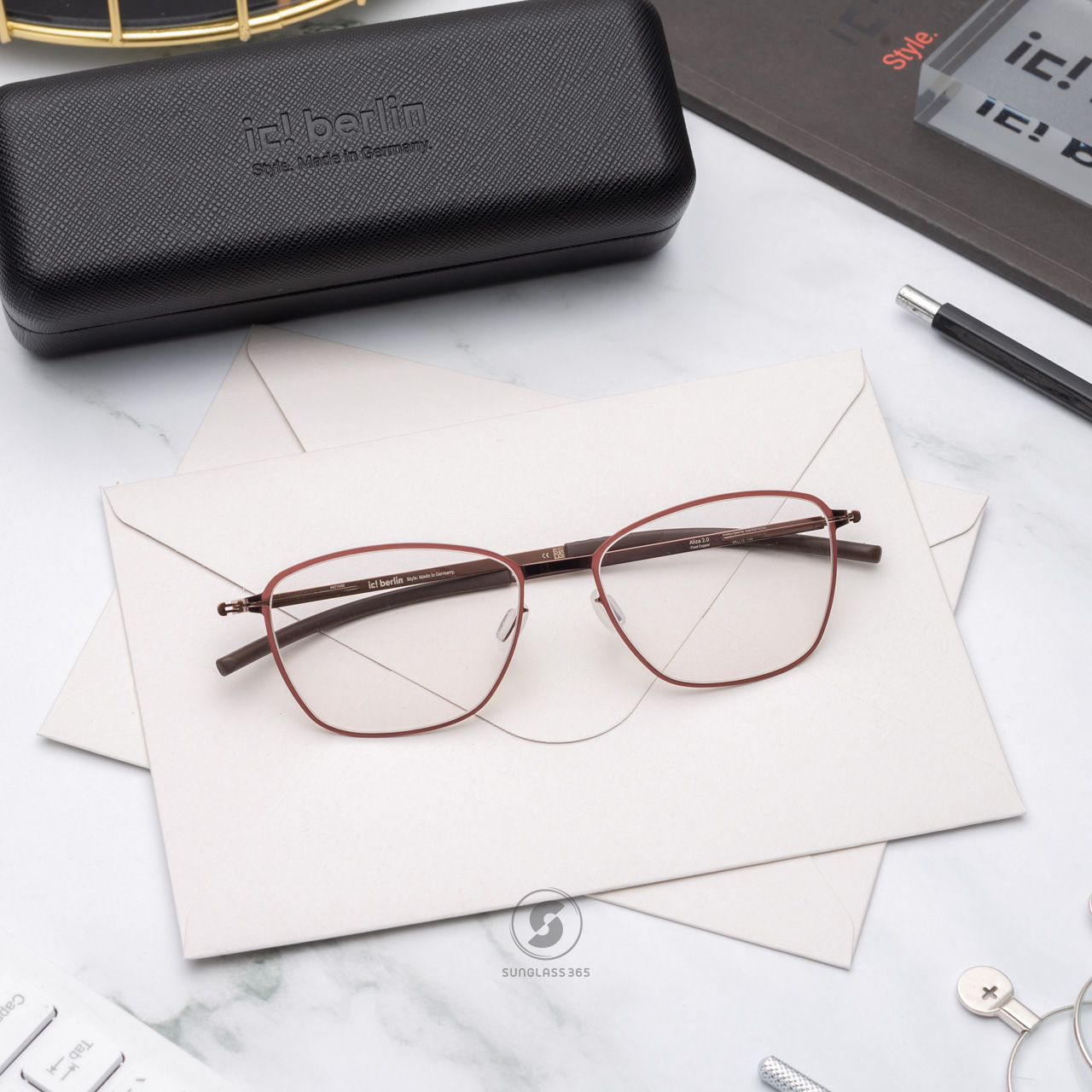 กรอบแว่น IC BERLIN Ailza2.0 Fired Copper Circle