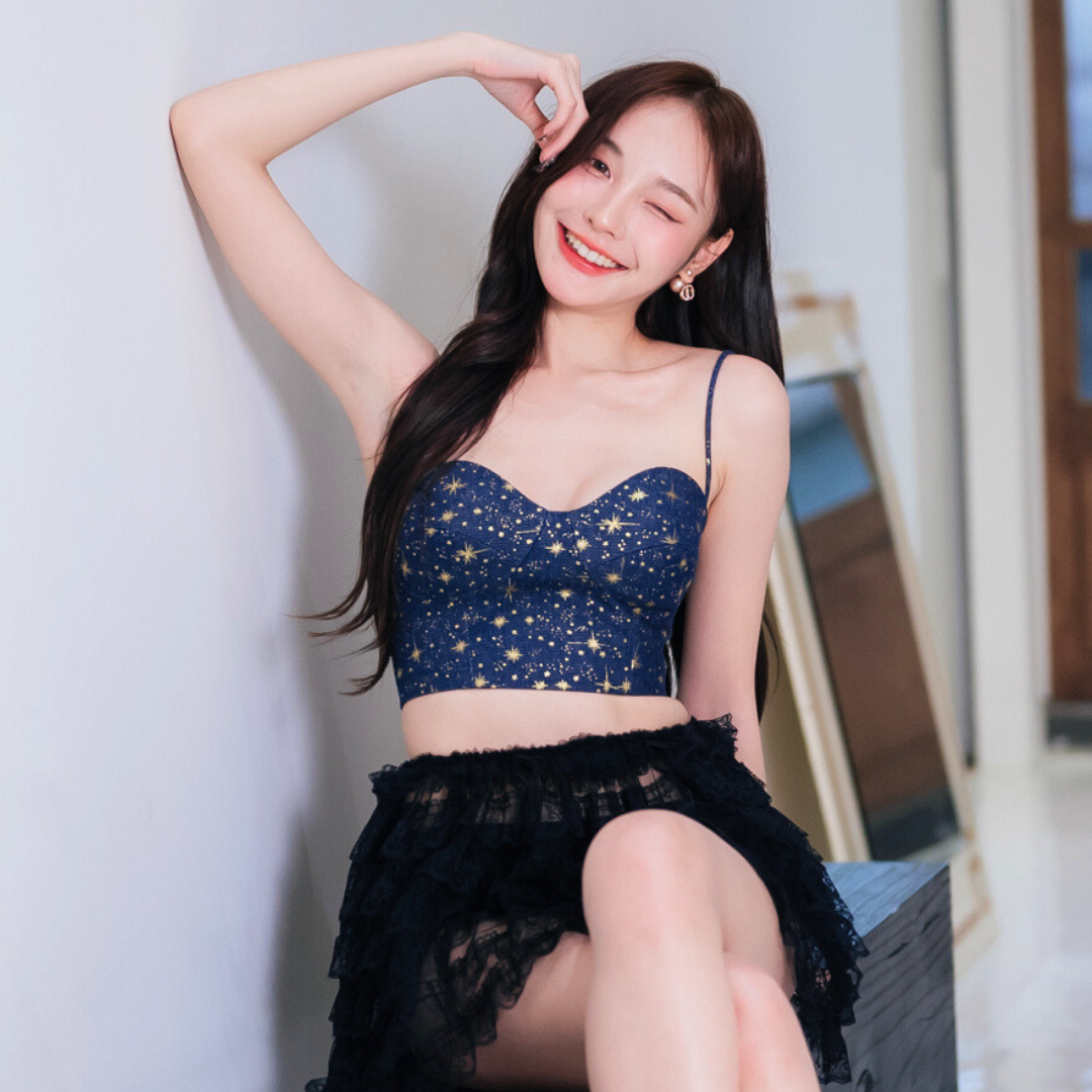 Lism S-055 Starry Muse Top เสื้อครอปสายเดี่ยว