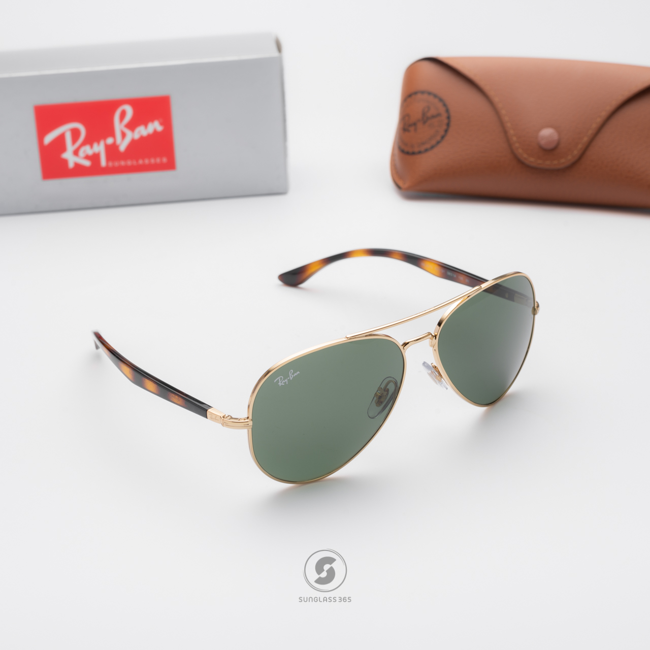 Ray Ban RB3675 001/31 Gold Green
