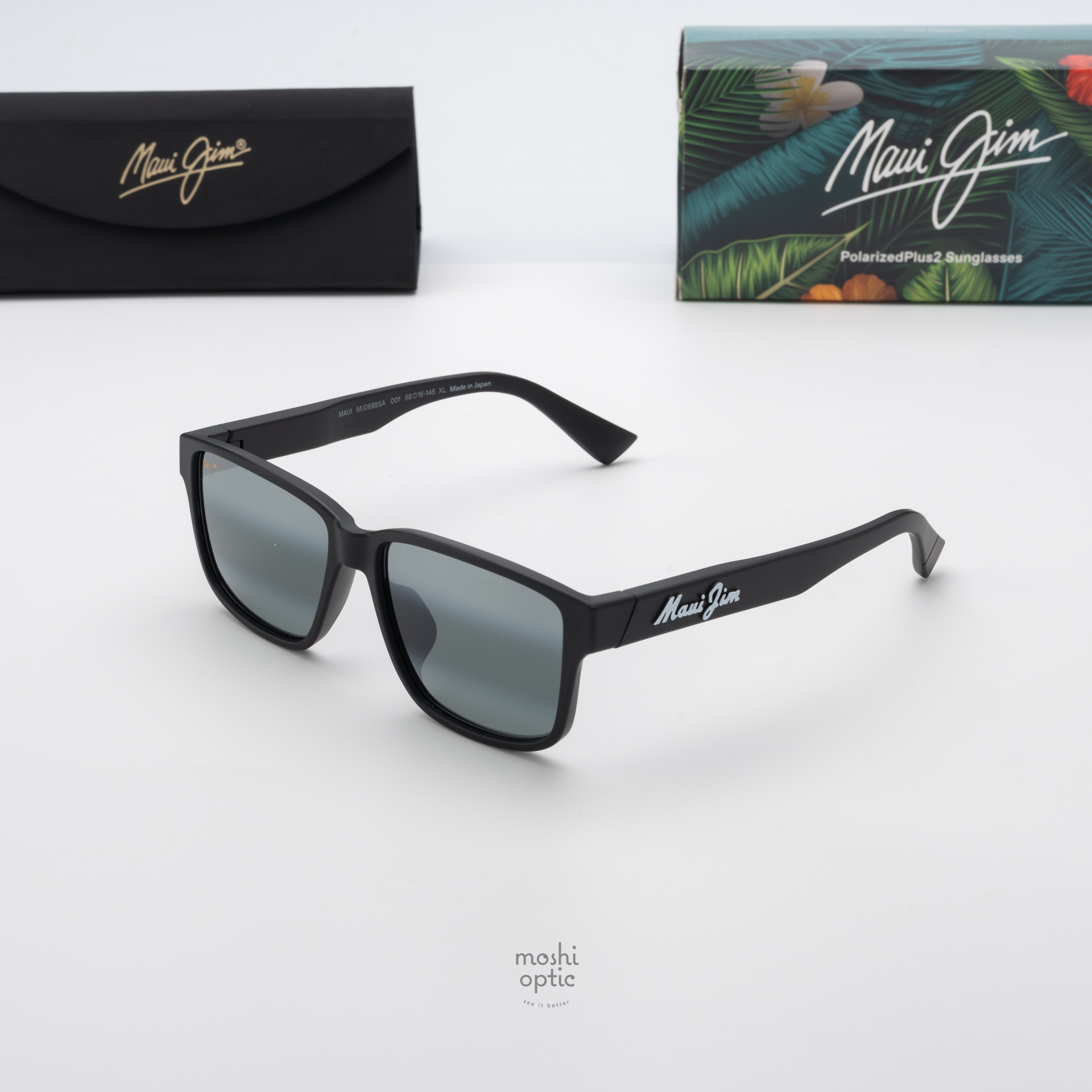 แว่นกันแดด Maui Jim KUNAIHI MJ688SA 001 Neutral Grey