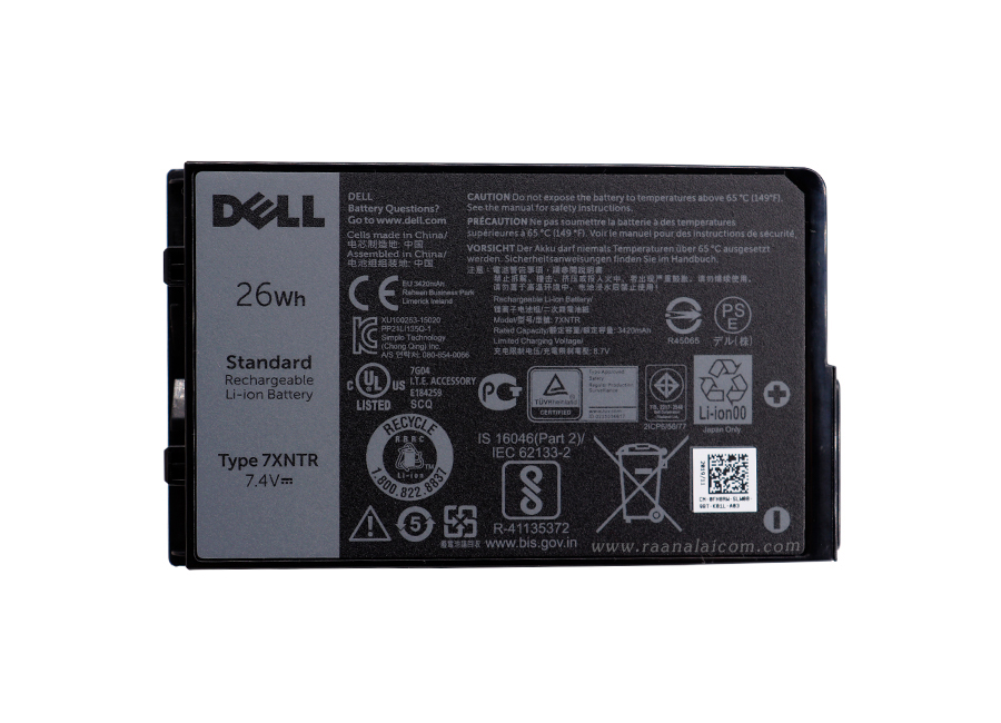 Battery Dell Latitude 7202 Tablet Original 7XNTR ลด ราคา พิเศษ แบตเตอรี่ โน๊ตบุ๊ค Dell Latitude 7202 26Whr ตรงรุ่น