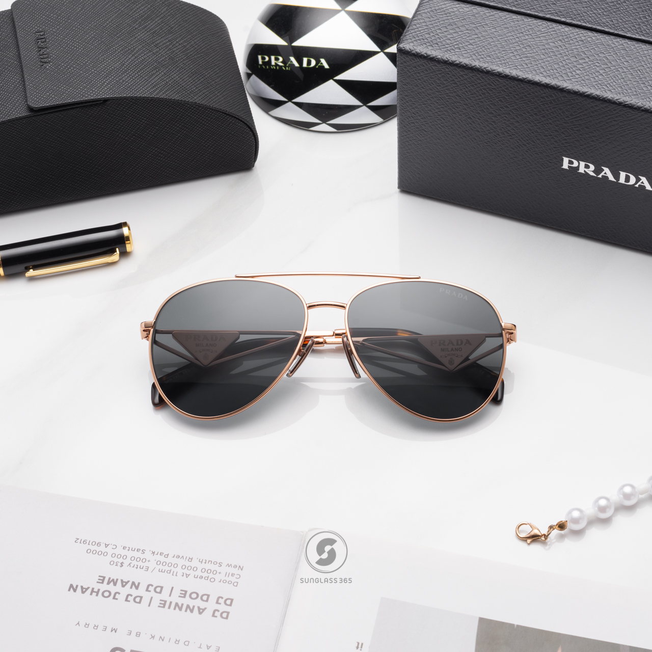 PRADA PR73ZS SVF09T Rose Gold