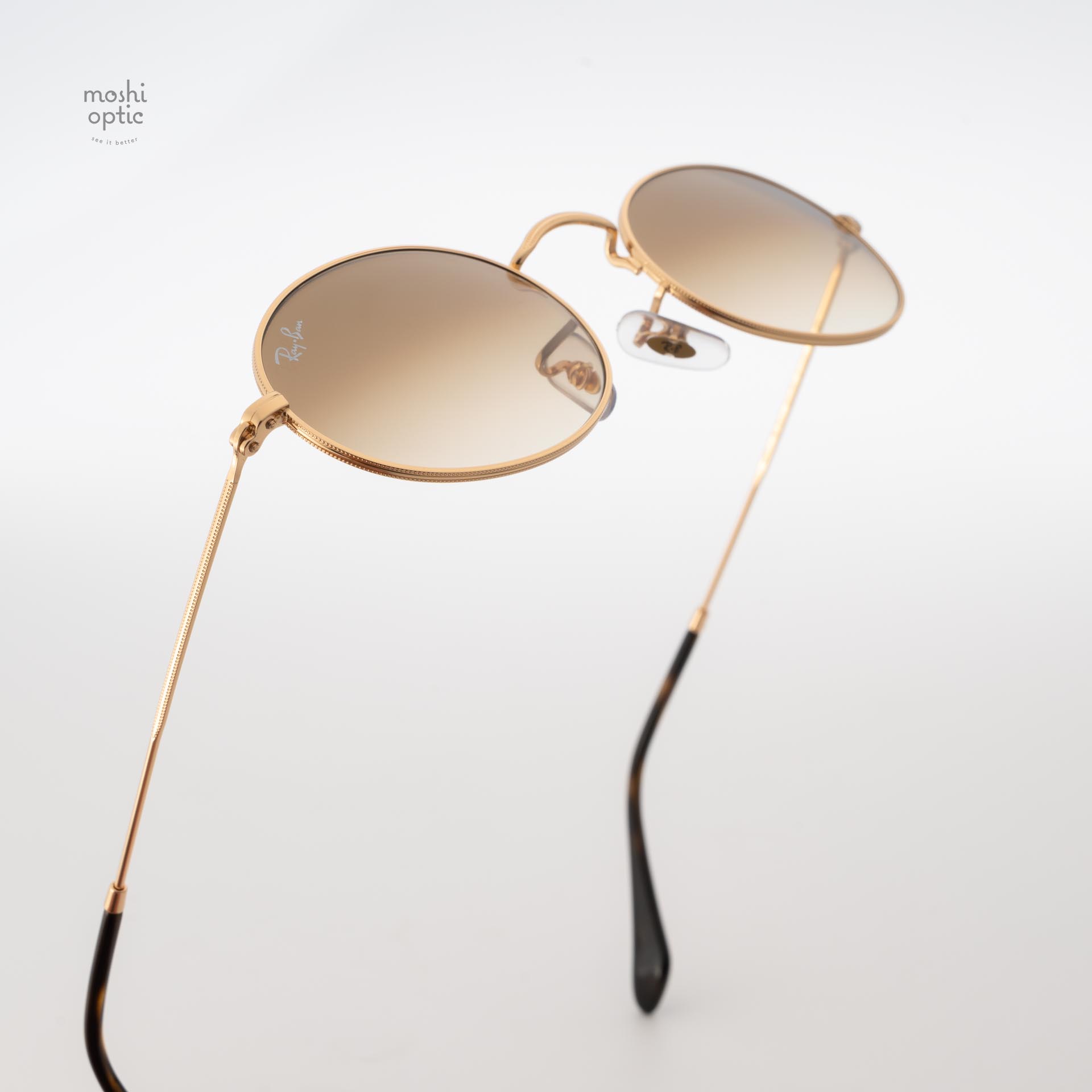 RayBan RB3547 Oval 001/51 Arista Gold