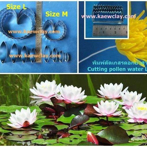พิมพ์อลูมิเนียมตัดดอกบัวสาย+ใบ(Aluminum mold cutter WATER LILY)