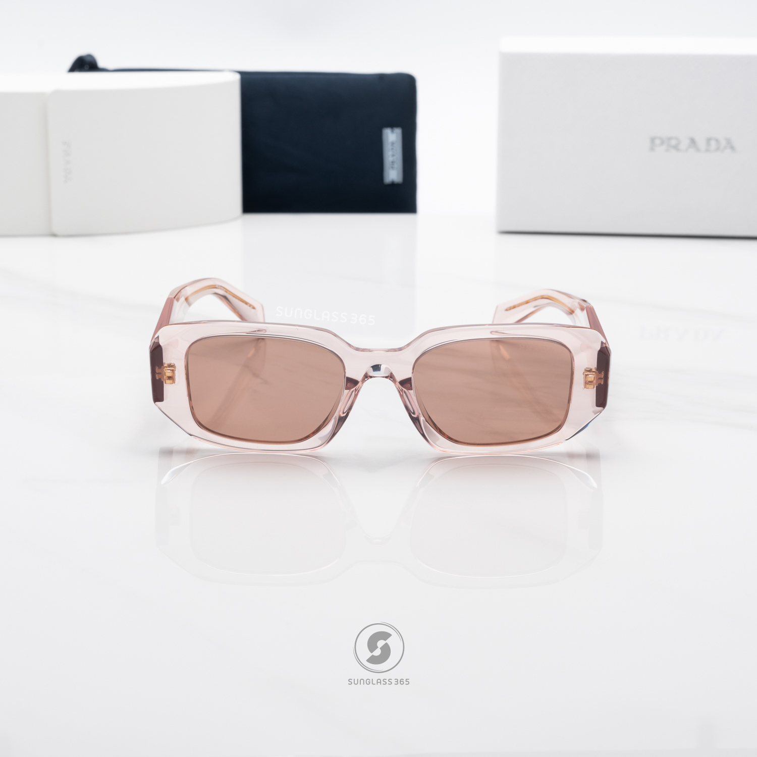 PRADA Symbole PR17WSF 19Q10D Transparent Peach