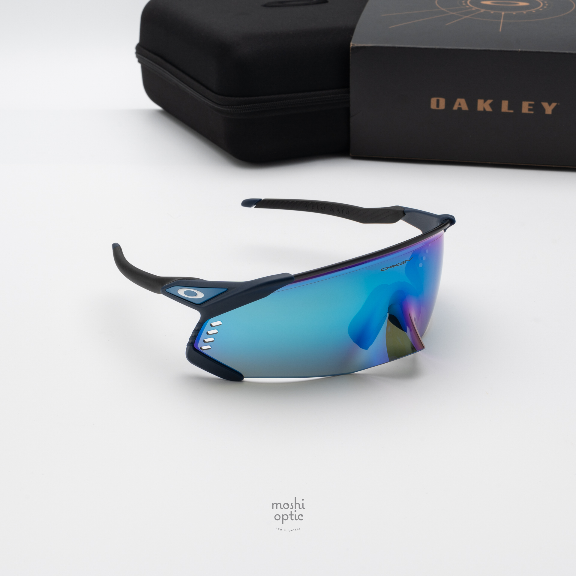 OAKLEY VELO KATO OO9501-04 Matte Navy Prizm Sapphire