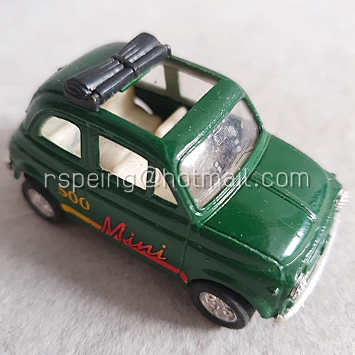 รถโมเดลโลหะ MINI 500 สีเขียว