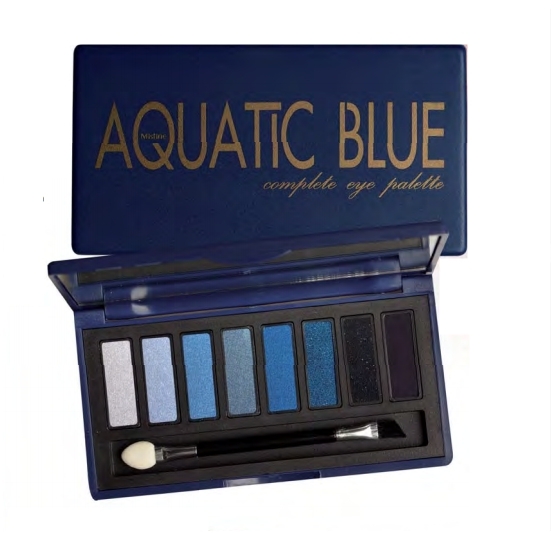 Mistine Aquatic Blue Complete Eye Palette / อายแชโดว์มิสทีน อะควาติค บลู คอมพลีท อาย พาเลท