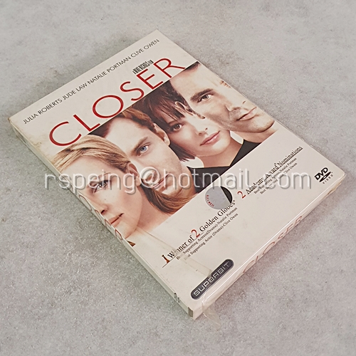 DVD ภาพยนตร์ฝรั่ง Closer : ขอหยุดไฟรักไว้ที่เธอ
