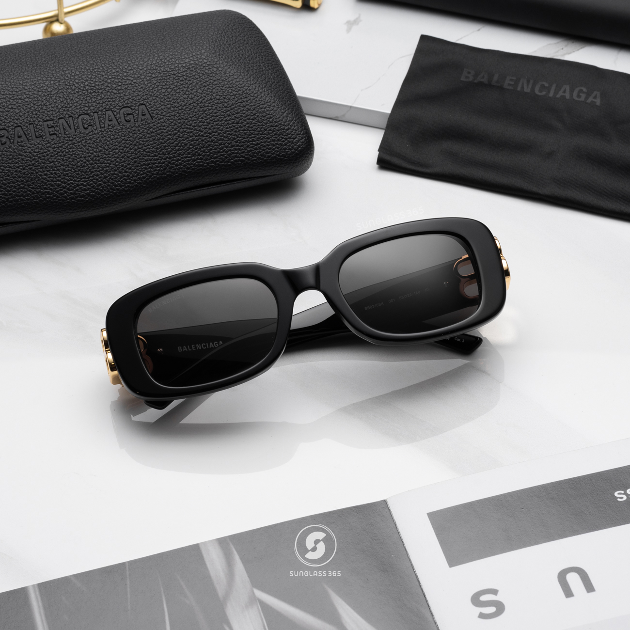 แว่นกันแดด Balenciaga Dynasty BB0310SK 001