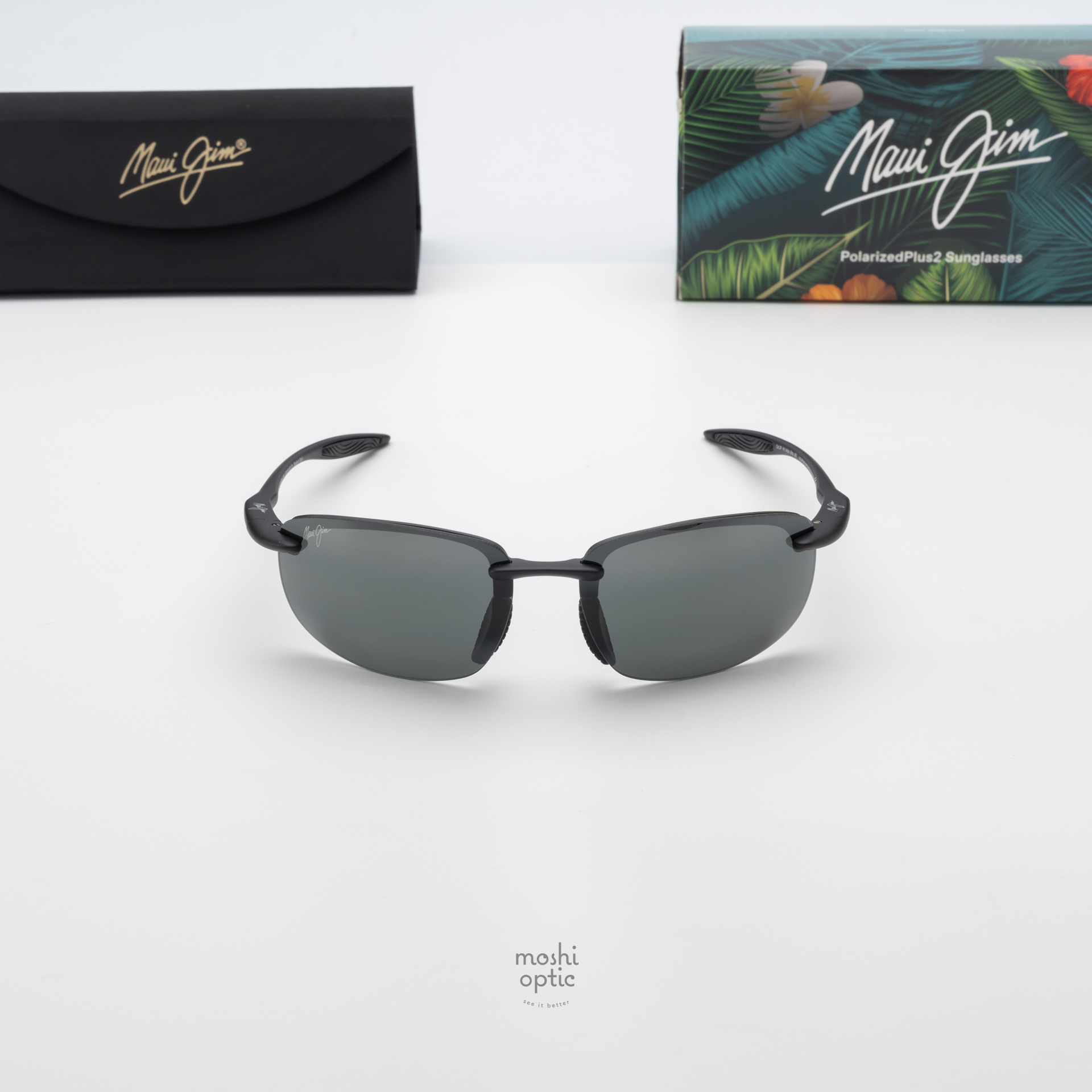 แว่นกันแดด Maui Jim HOOKIPA ULTRA MJ676 001 Neutral Grey