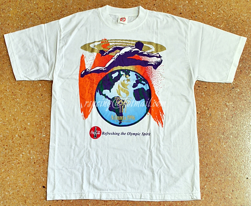 เสื้อยืดสีขาว โค้ก Atlanta 1996 Olympics