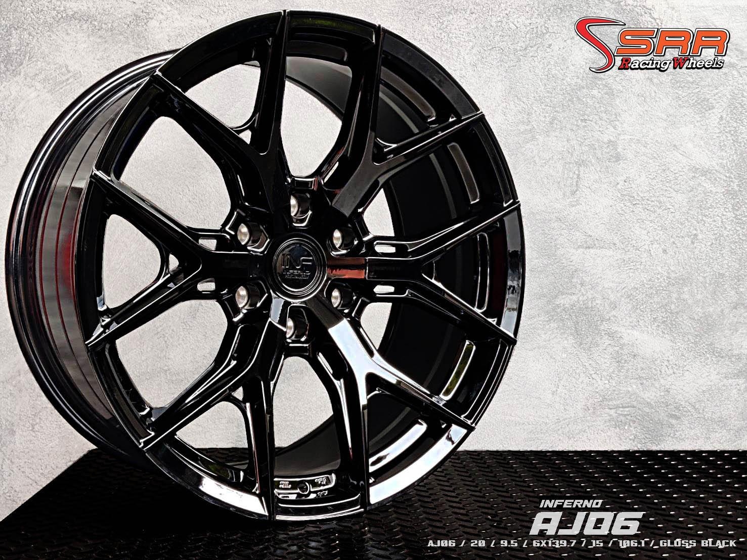 AJ : AJ06 20X9.5 6X139.7 15 106.1 ดำเงา