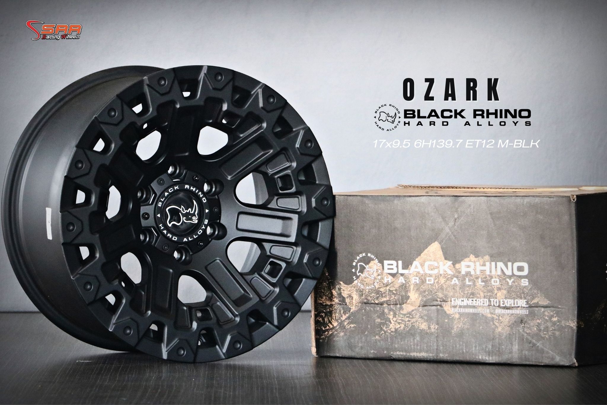 Black Rhino Ozark ขอบ17 นิ้ว (6รู139.7)