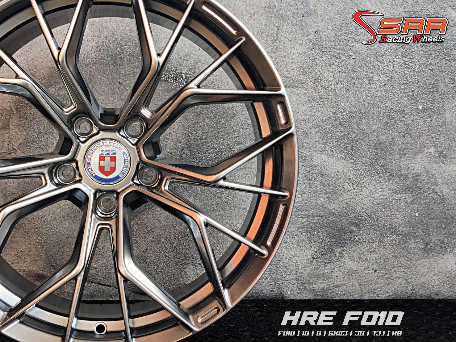 HRE : F010 18X8 5X113 38 HB (ไฮเปอร์แบล็ก)