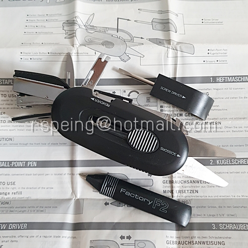 อุปกรณ์สำนักงานสารพัดประโยชน์วินเทจ 1988 Plus Japan Factory F2 Multi Utility Tool พร้อมกล่องและคู่มือ