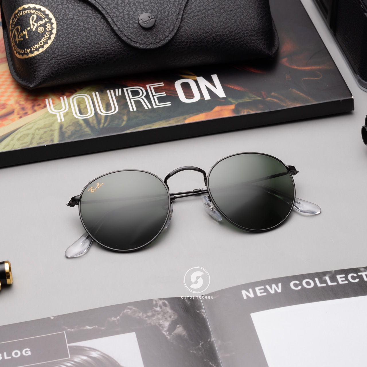 Ray-Ban Round RB3447 919931 Black G-15