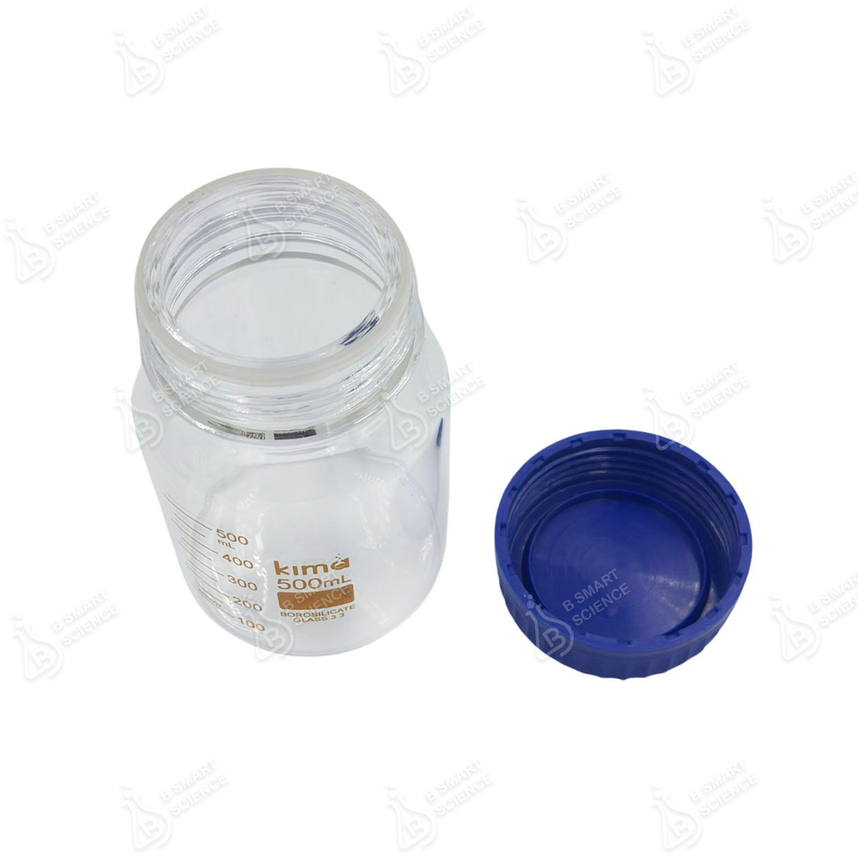 ขวดแก้วปากกว้าง Media Bottle wide mouth, KIMA