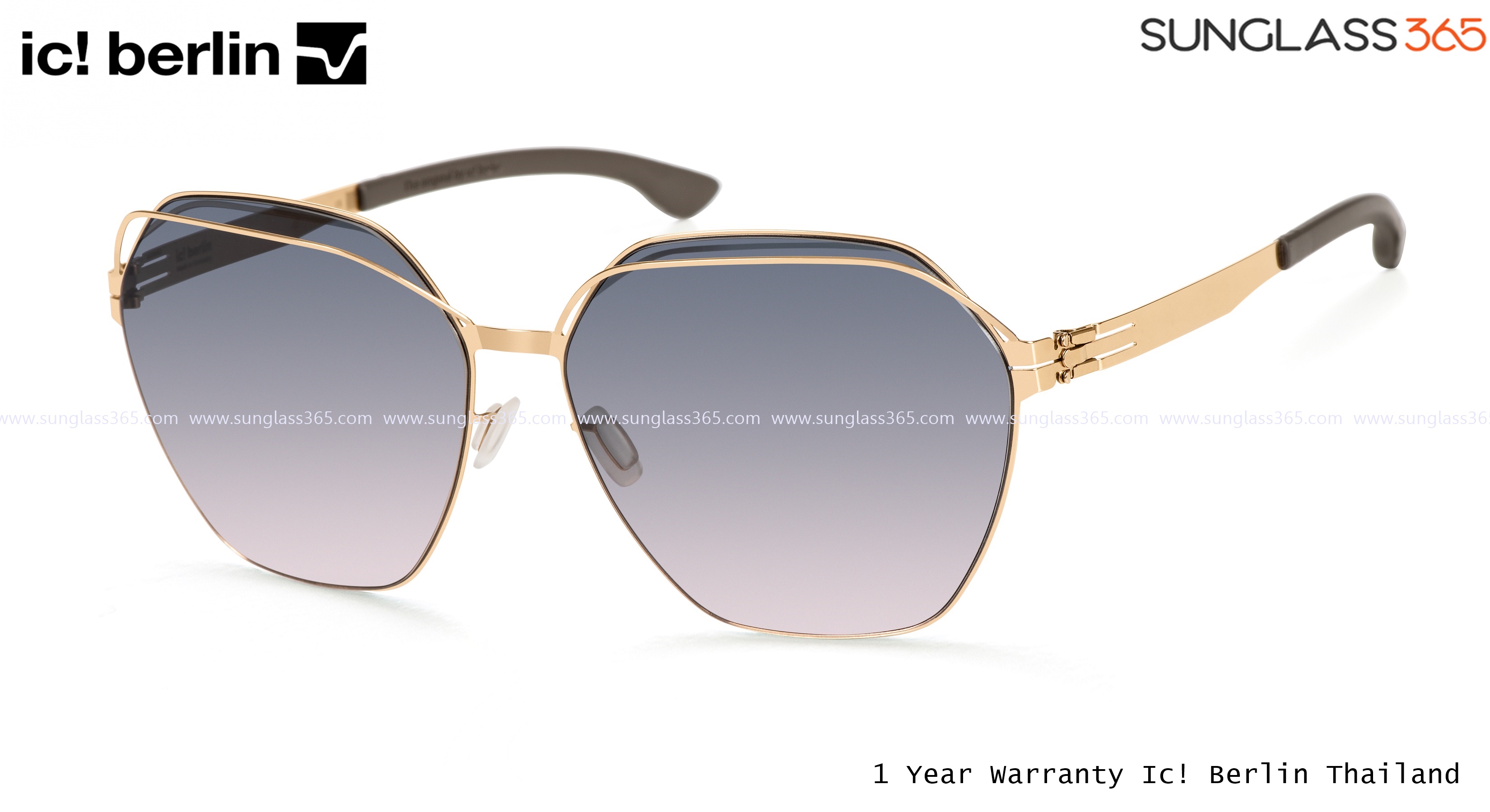 แว่นกันแดด IC BERLIN Kiez Rose Gold