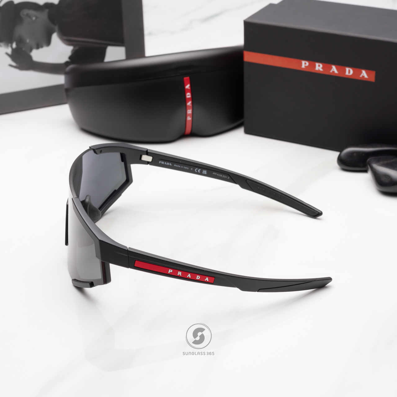 PRADA PS04WSF DG006F Black Rubber