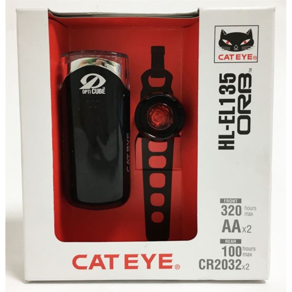 Cateye ชุดไฟหน้า-หลัง HL-EL135N+ORB