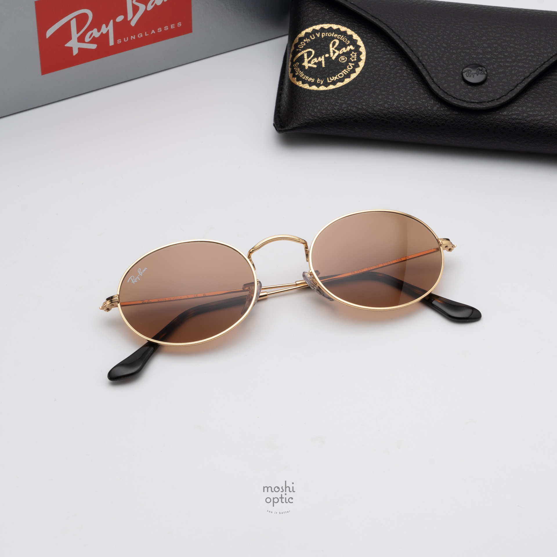 RayBan RB3547 Oval 001/53 Gold