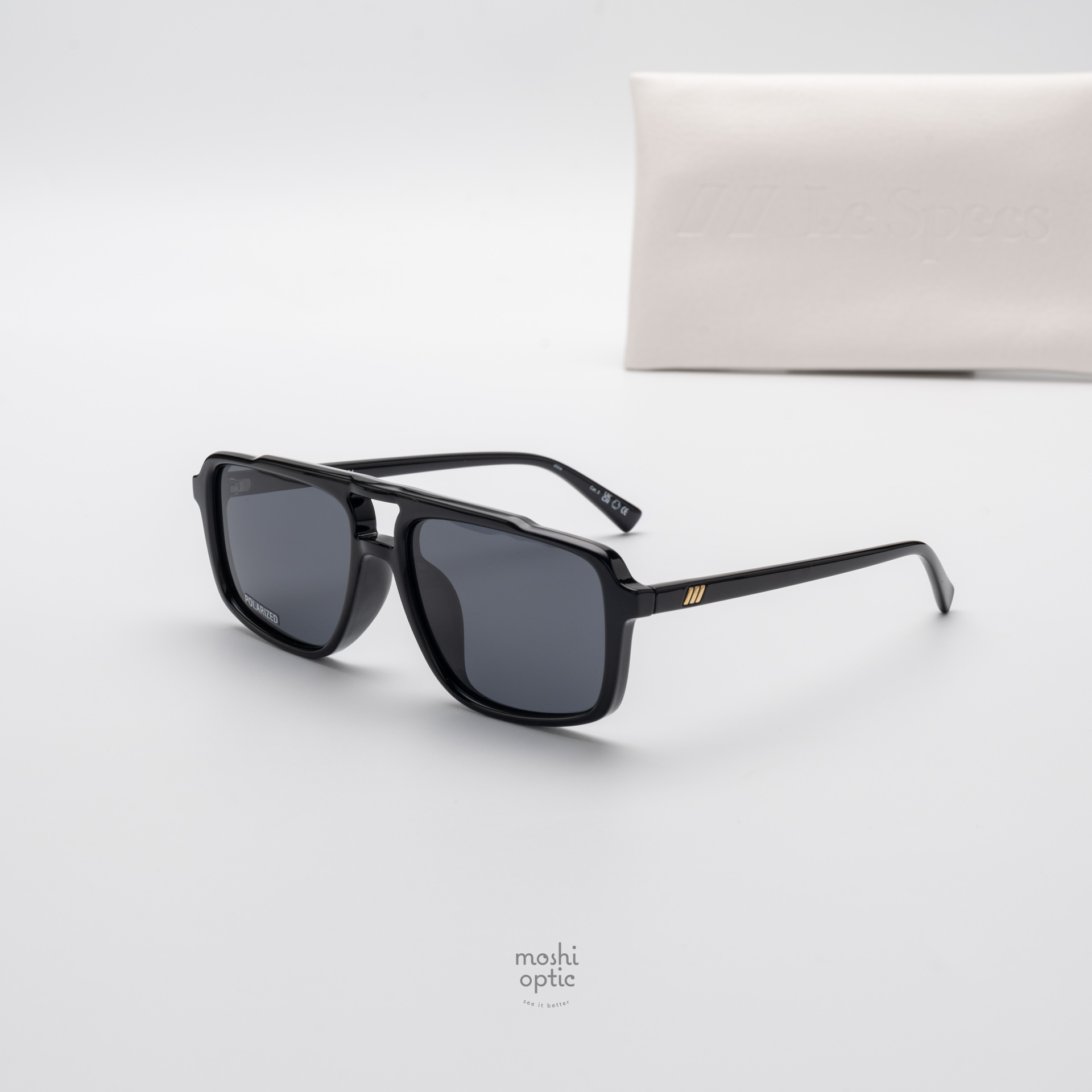 แว่นกันแดด Le Specs LWF2552294 LE GARS Black Black Polarized