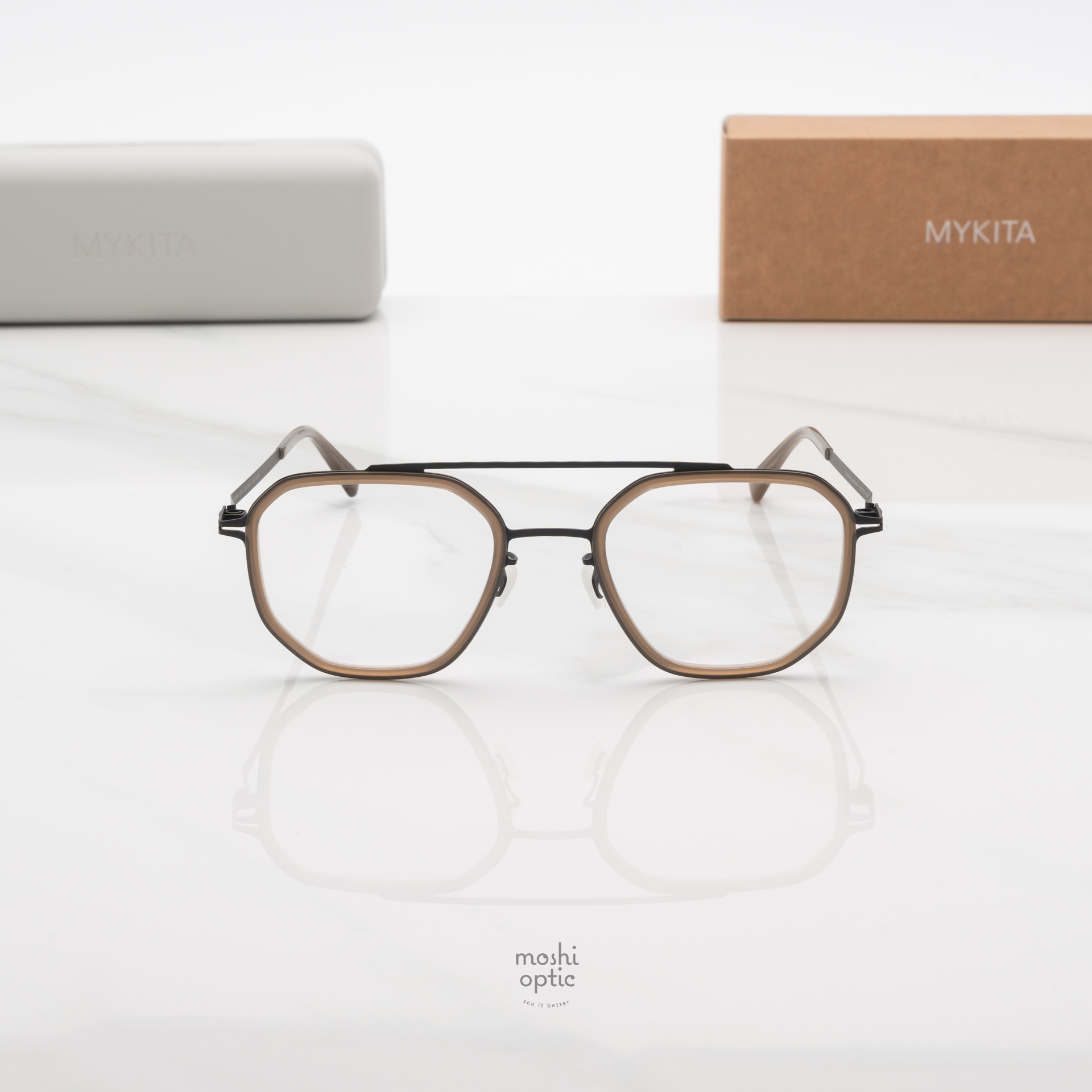 แว่นสายตา MYKITA SATU A70 Black Taupe