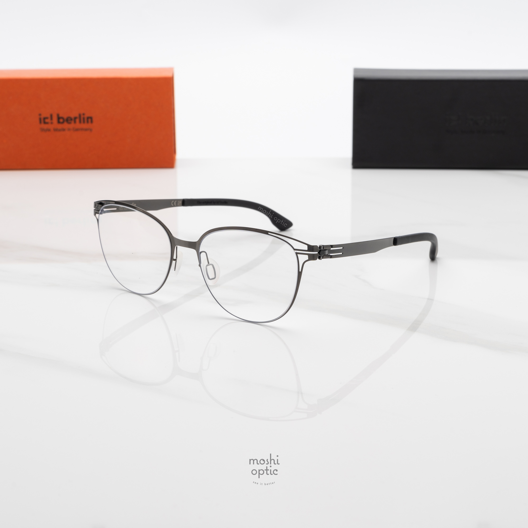 กรอบแว่น IC BERLIN Kiki Gunmetal