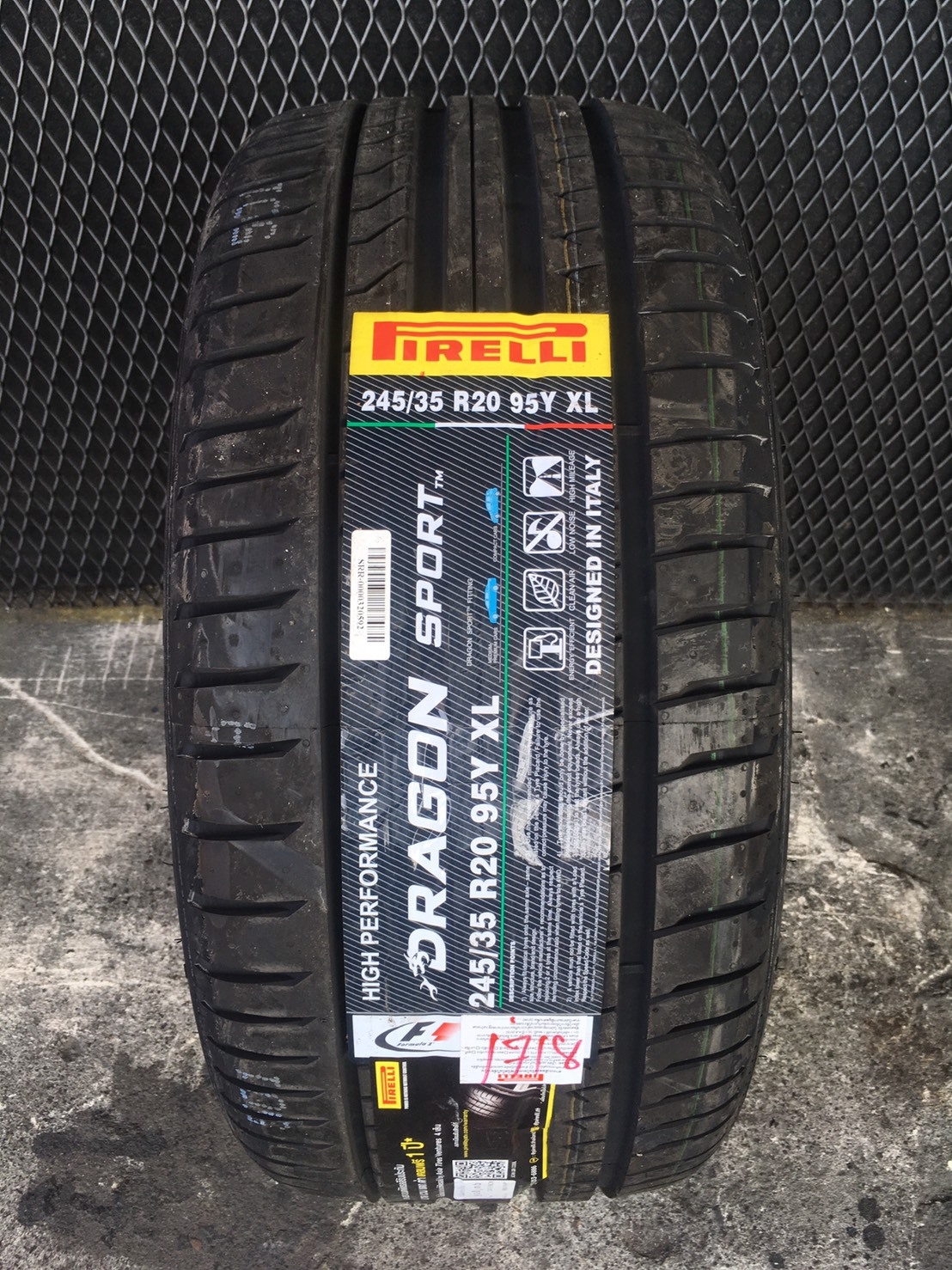 PIRELLI DRAGON SPORT 245/35-20 เส้น 5500 ปี18 ปกติ 9000