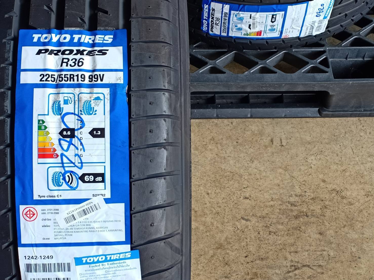 TOYO 225/55R19 PROXES R36C 99V MADE IN MALAYSIA