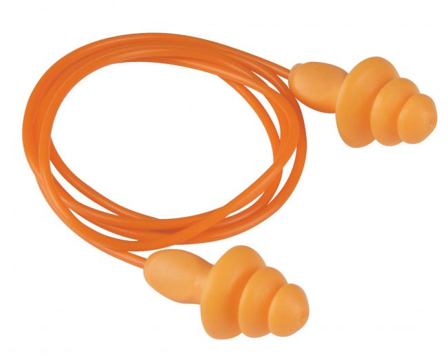 3M 1270 ปลั๊กอุดหูลดเสียง ชนิดมีสาย NRR 24 1 กล่อง ( 100 คู่ )