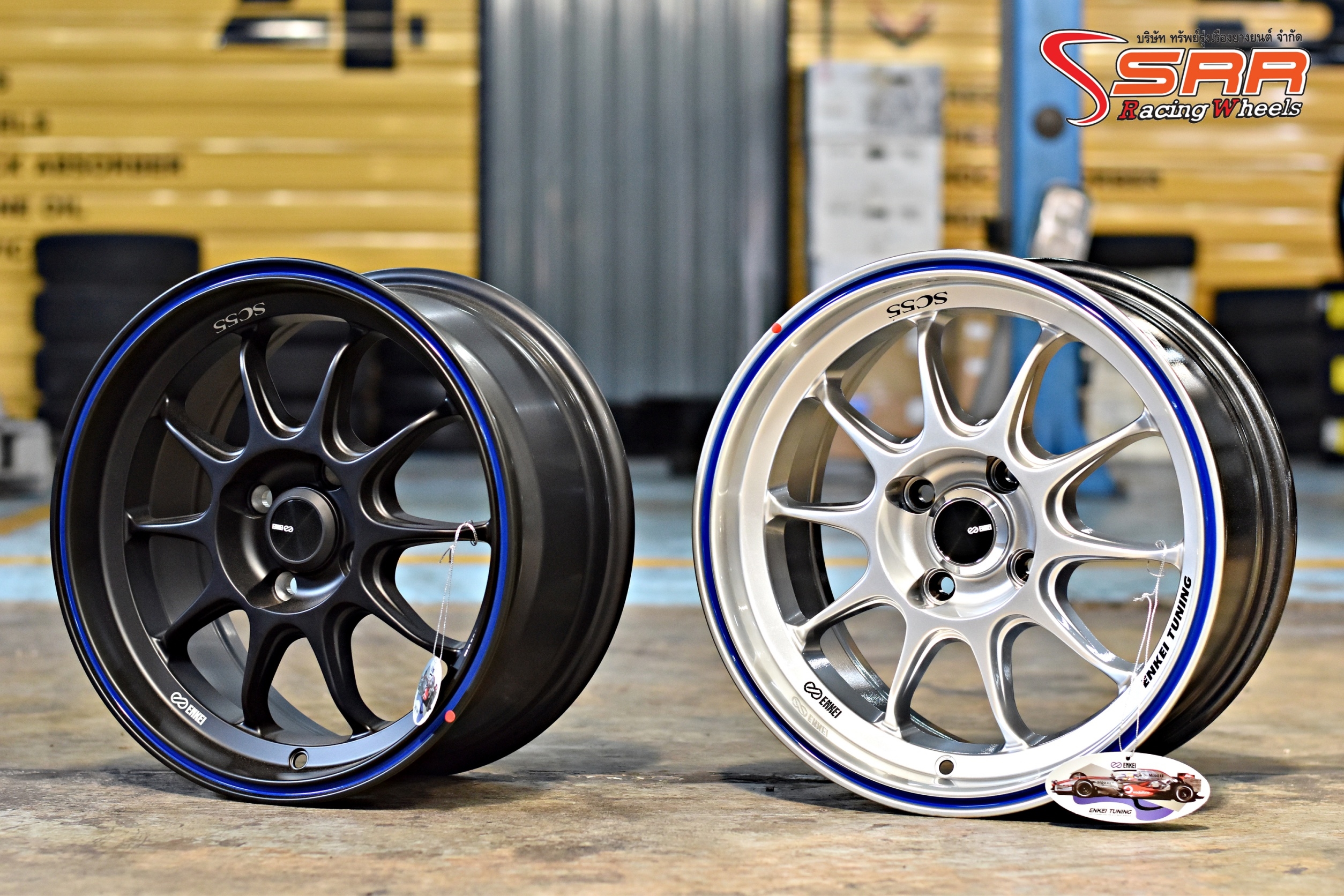 ENKEI TUNING SC55 ล้อแท้ ขอบ15 กว้าง7 PCD4X100 offset+28