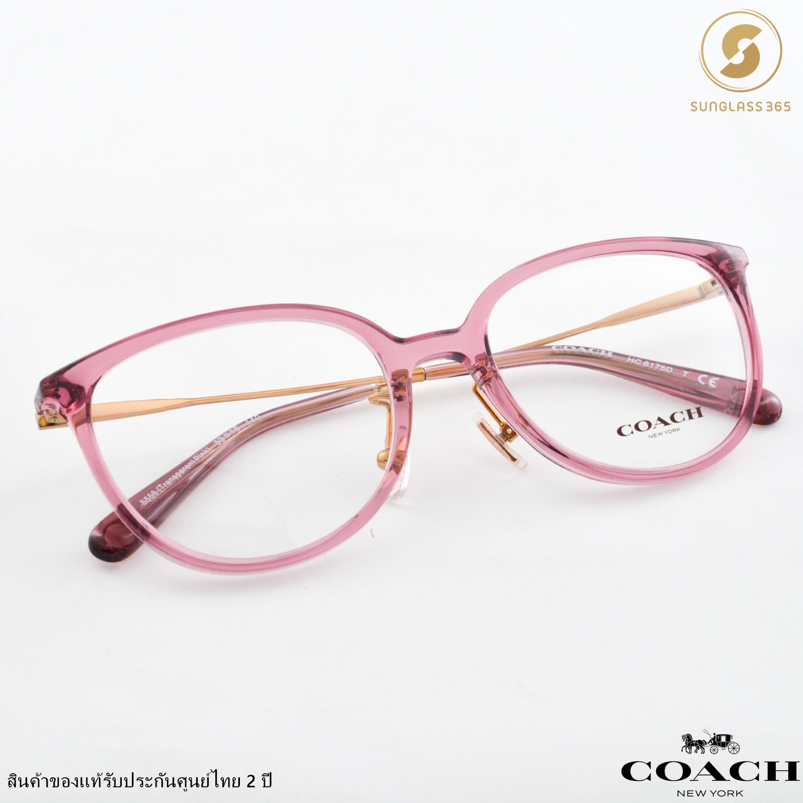COACH HC6175D 5556 Transparent Pink