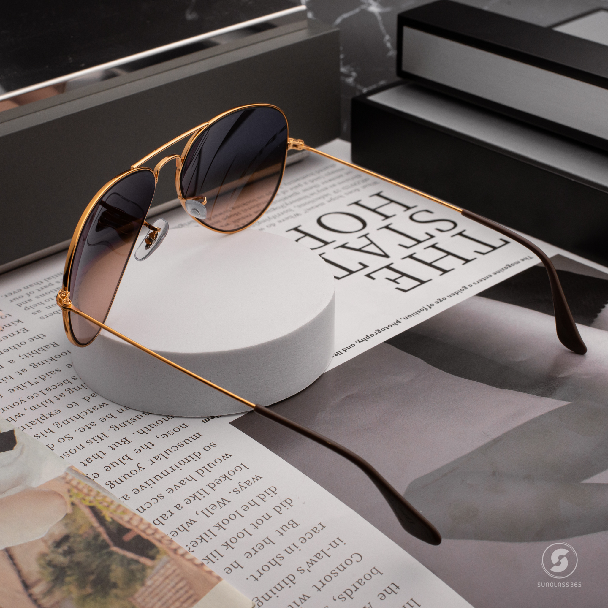 Ray-Ban RB3025 9001/A5 Aviator SHINY LIGHT BRONZE