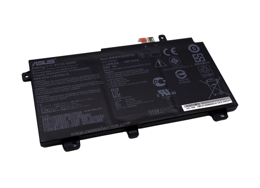 Battery Asus FX504 FX505 Original ลดราคาพิเศษ B31N1726 แบตเตอรี่ Asus FX504 แบตเตอรี่ Asus FX505 ตรงรุ่น