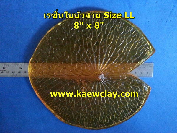 พิมพ์อัดลายใบบัวสาย (Veiners WATER LILY leaves)